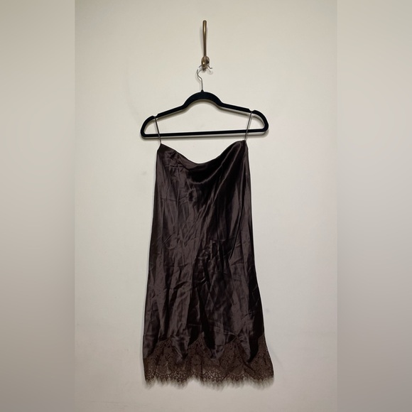 Reformation Brown Carolina Silk Skirt - Picture 6 of 10